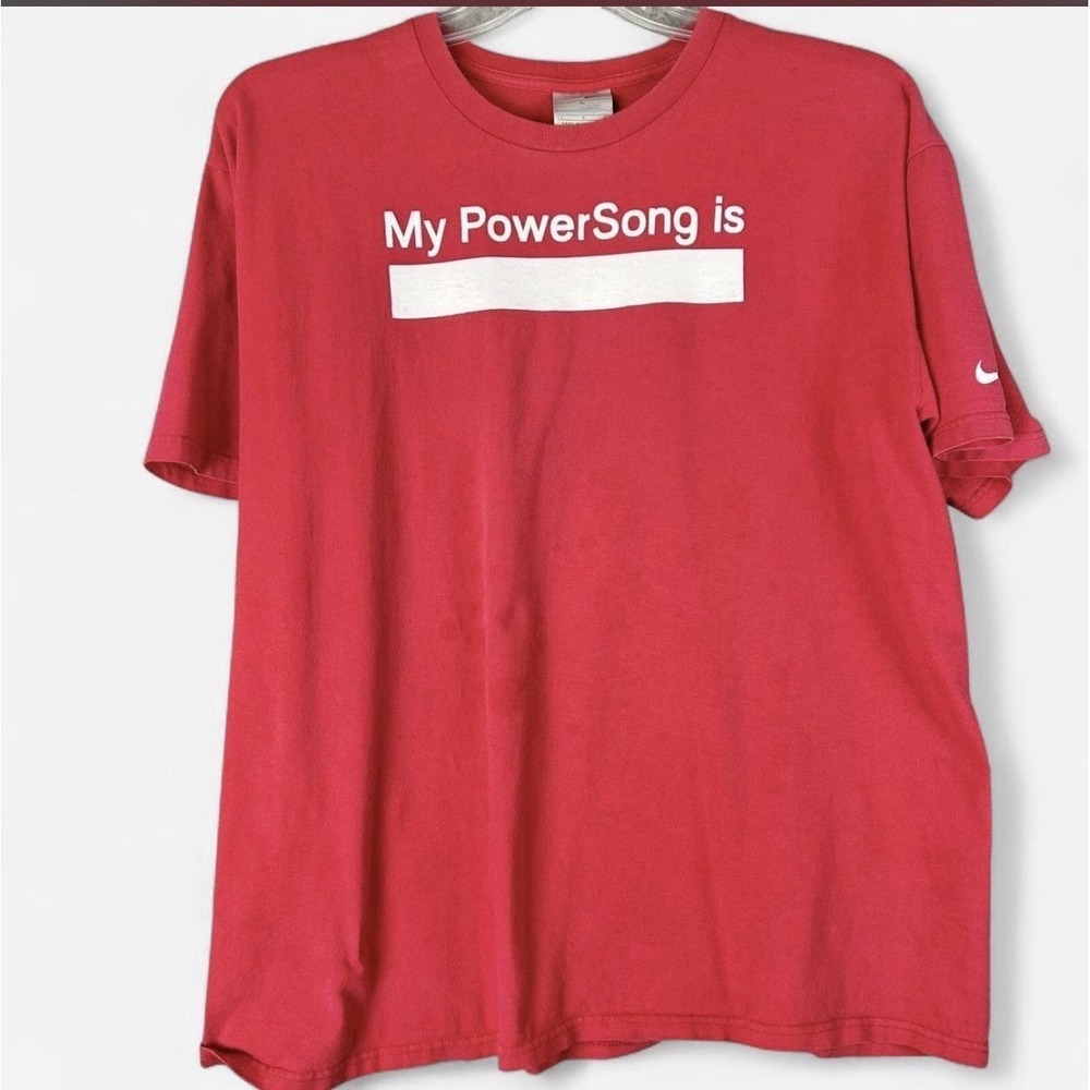 VTG Y2K Nike × Apple "My PowerSong Is" 2006 Campaign T Shirt Size Large Colab